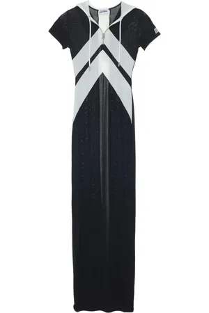 Jean Paul Gaultier Vestido largo con estampado chevron