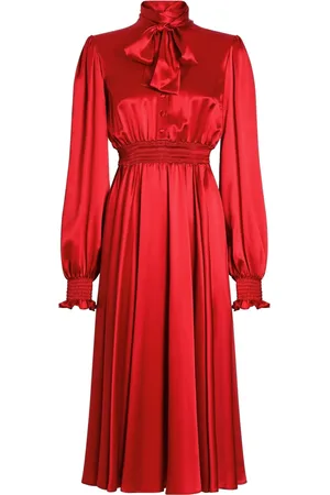 Dolce & Gabbana Vestido midi de seda
