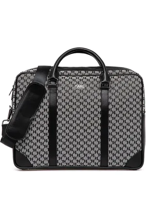 Karl Lagerfeld Portalaptop con monograma en jacquard