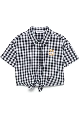 Moschino Camisa con motivo de cuadros gingham