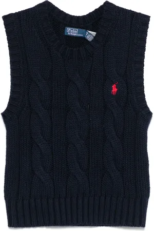 Ralph Lauren Chaleco en tejido de ochos