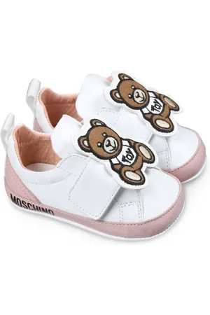 Moschino Tenis con aplique Teddy Bear