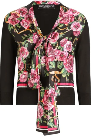 Dolce & Gabbana Suéter con rosas estampadas