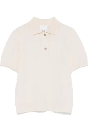 Allude Playera tipo polo de cachemira