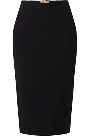 Elisabetta Franchi Vestido midi con detalle de joya