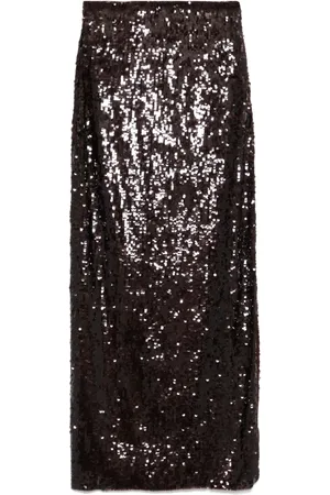 Atu Body Couture Falda larga bordada con lentejuelas