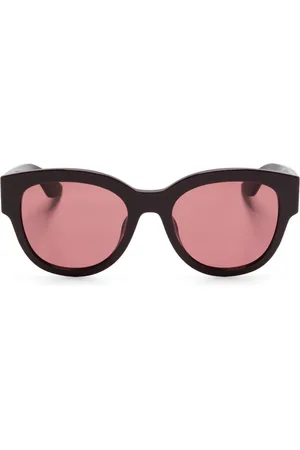 Alexander McQueen Lentes de sol con armazón cat eye