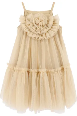 Angels Face Vestido Gold Tulle