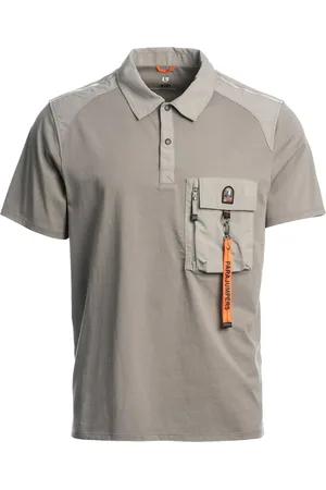 Parajumpers Playera tipo polo con bolsillos y solapa