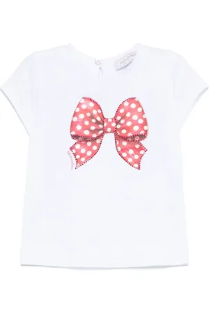 MONNALISA Playera con moño estampado