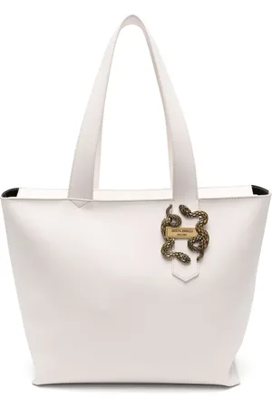 Roberto Cavalli Tote con placa del logo