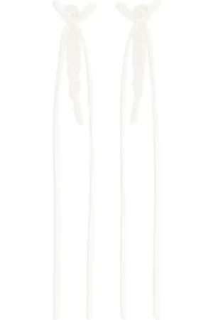 Simone Rocha Aretes con detalle de moño
