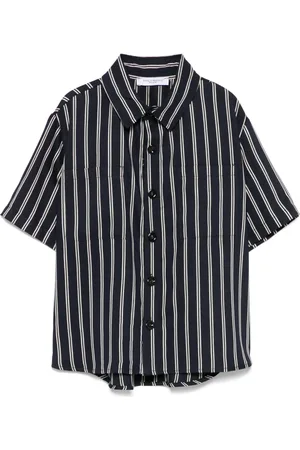 Paolo Pecora Camisa con estampado de rayas diplomáticas