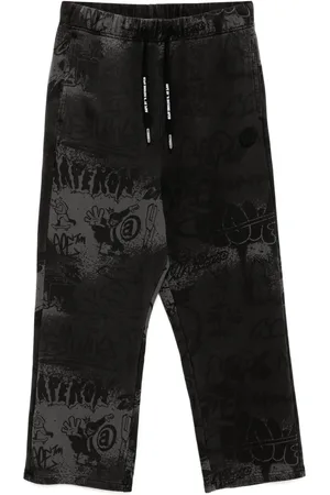 A Bathing Ape Pants con estampado de grafiti