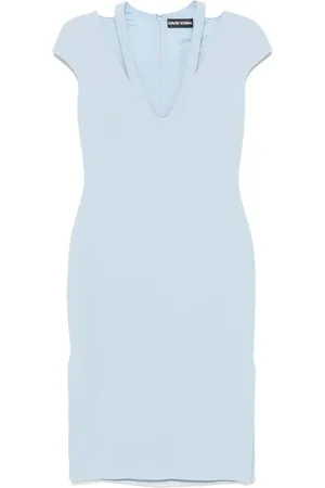 DAVID KOMA Vestido midi cady