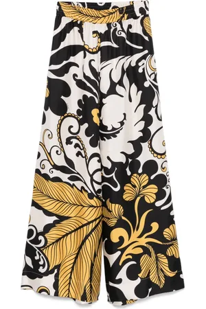 La DoubleJ Pantalones palazzo con estampado Marea
