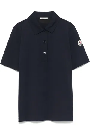 Moncler Playera tipo polo con parche del logo