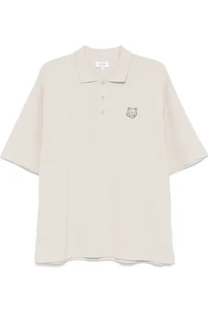 Maison Kitsuné Playera tipo polo con parche Bold Fox Head