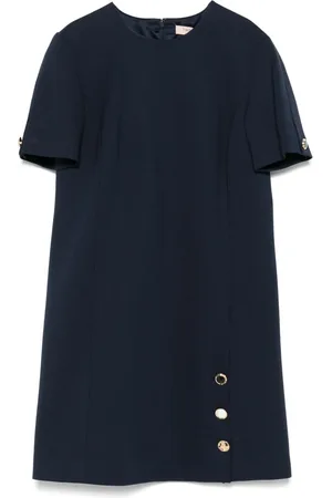 Twin-Set Vestido corto con botones de joya