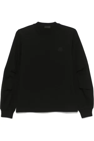 Moncler Playera de algodón con pliegues en las mangas