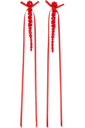 Simone Rocha Aretes con detalle de moño