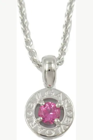 Bvlgari Collar 1P en oro blanco de 18kt con zafiro rosa 2010