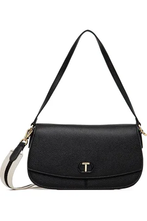 Twin-Set Bolsa de hombro con placa del logo