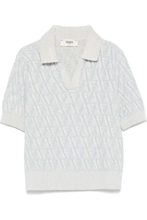 Fendi Playera tipo polo con logo FF