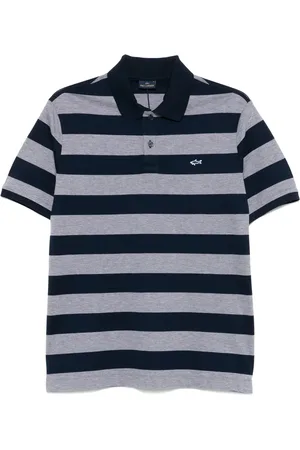 Paul & Shark Playera tipo polo con rayas estampadas