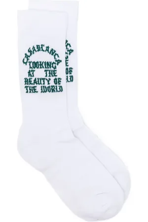 Casablanca Calcetines con logo en jacquard