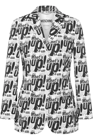 Moschino Blazer con logo estampado