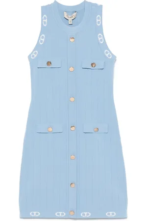 Twin-Set Vestido tejido Oval T en jacquard
