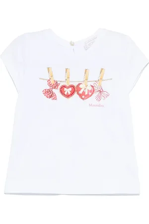 MONNALISA Playera con moño estampado