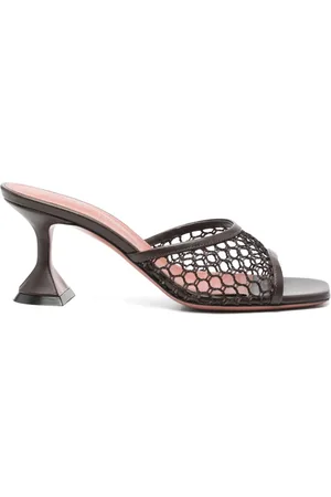 Amina Muaddi Mules con tacón de 65mm