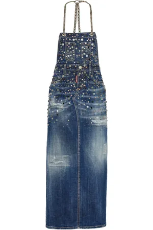 Dsquared2 Vestido midi de mezclilla