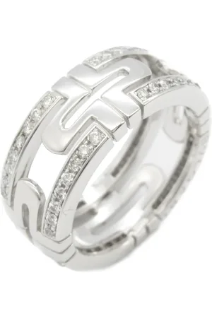 Bvlgari Anillo Parentesi en oro blanco de 18kt con diamantes