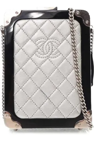 CHANEL Bolsa crossbody Acrylic and Lambskin Evening In The Air CC Trolley Minaudiere Clutch on Chain 2016-2017