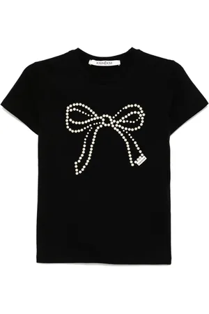 KIMHEKIM Playera con detalles de perlas