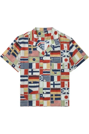 BODE Camisa con bandera estampada