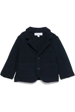 Emporio Armani Blazer con logo bordado