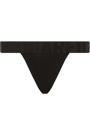 Dsquared2 Tanga con logo en la pretina