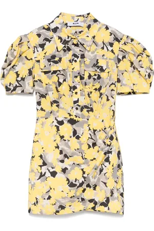 Msgm Vestido con estampado floral