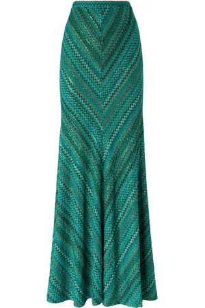 Missoni Falda larga con motivo en zigzag