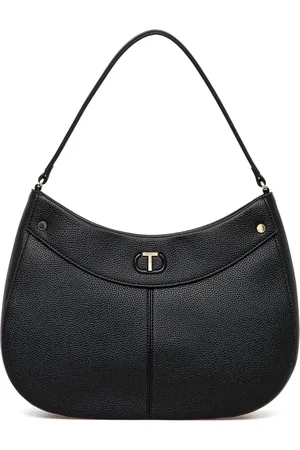 Twin-Set Bolsa de hombro con placa del logo