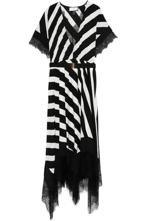 NISSA Vestido midi con rayas estampadas