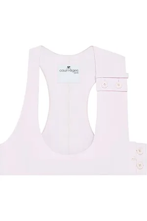 Courrèges Top corto con espalda de nadador