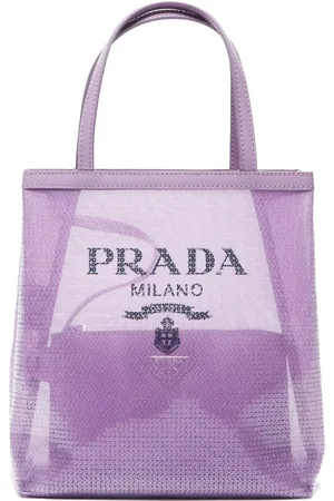 Prada Tote pequeña de malla con lentejuelas