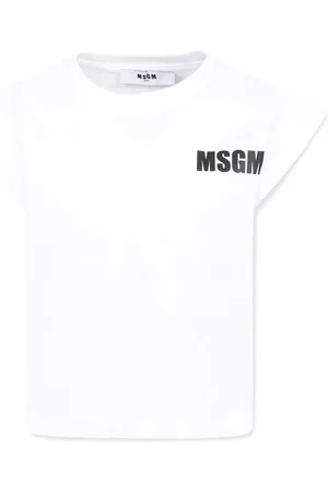 Msgm Playera con logo estampado