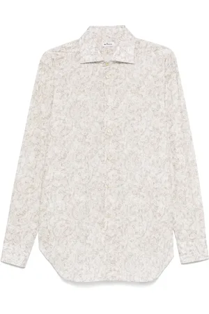 Kiton Camisa con estampado de cachemira