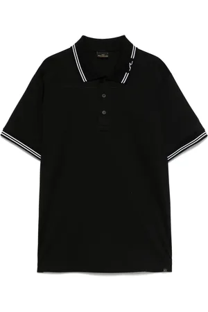 Paul & Shark Playera tipo polo con ribete de rayas
